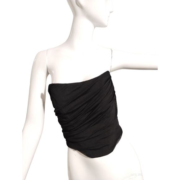 Women's size Small Draped Corset Whimsigoth Witchy Vampire Emo Fairygoth Punk - Picture 2 of 6